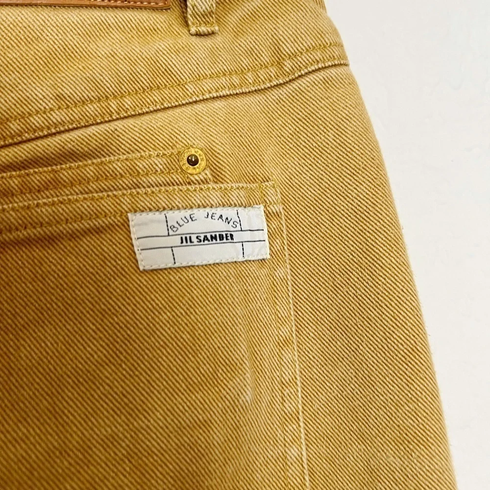 Jil Sander Vintage High Waist Split-hem Jeans